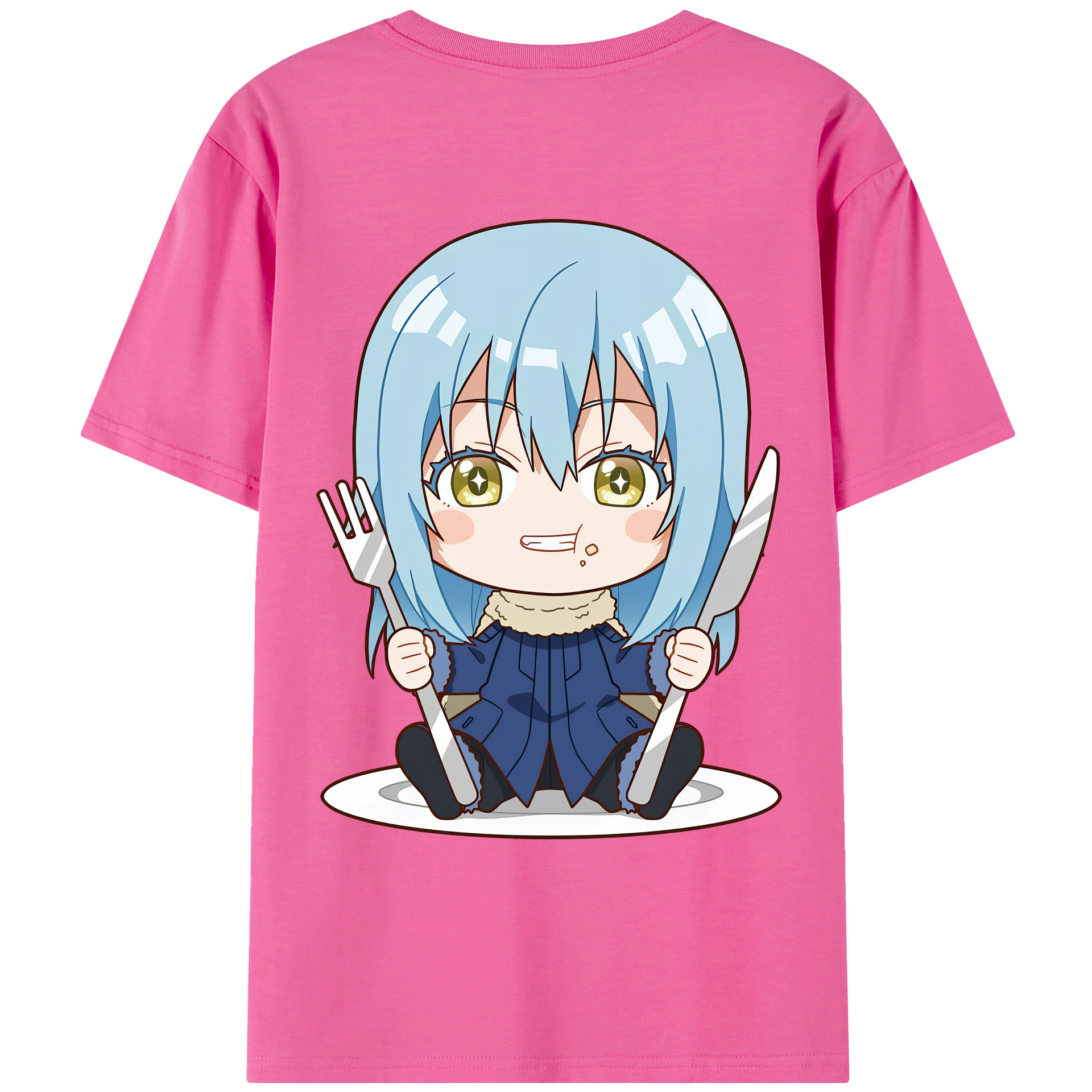 （画像用） 転スラ Regarding Reincarnated to Slime レディース半袖Tシャツ(バックプリント)